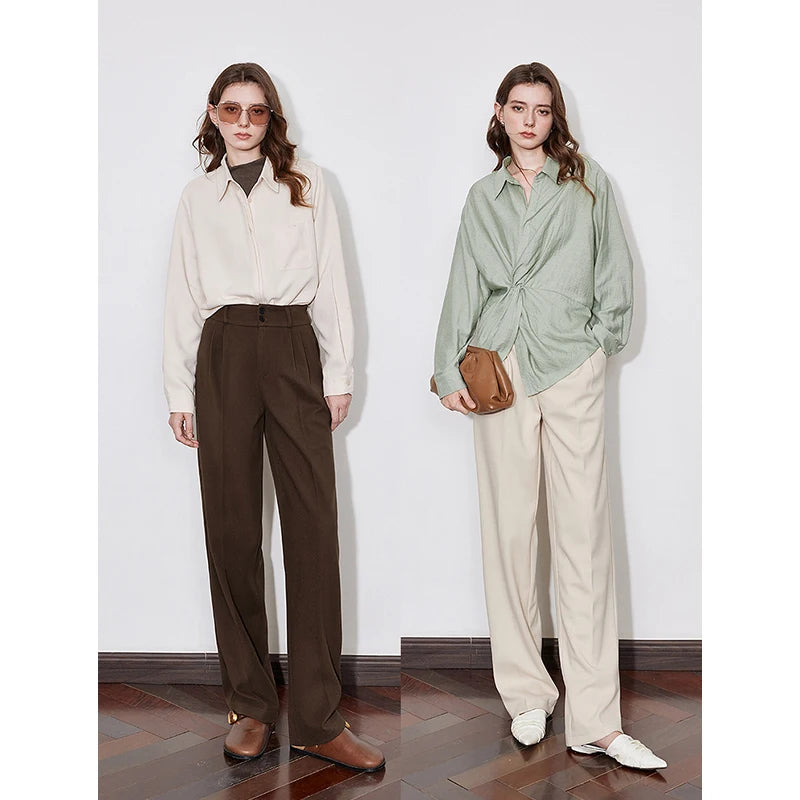 Calça Alfaiataria Feminina Reta de Inverno