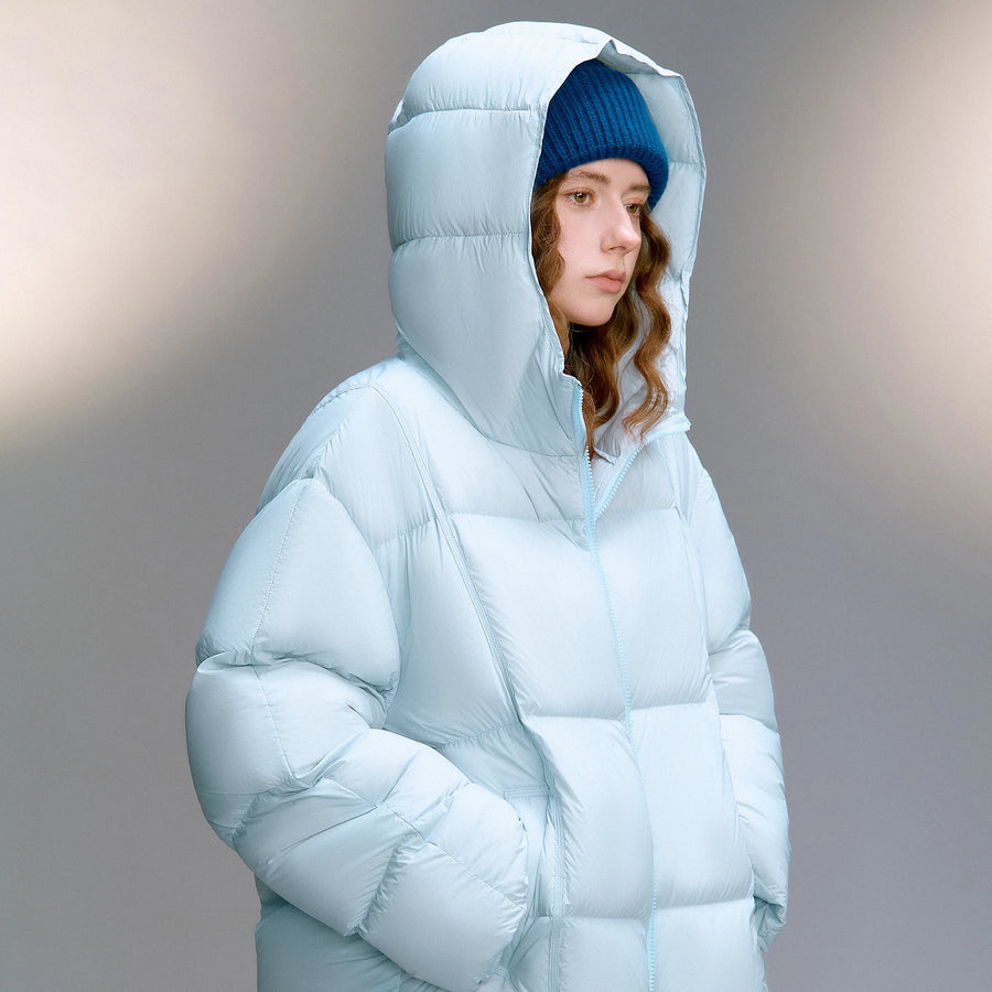 Jaqueta Puffer Feminina Ultrafina 90% Plumas