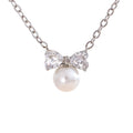 Colar Feminino Gota com Pérola em Aço Inoxidável 17 YH124A Steel