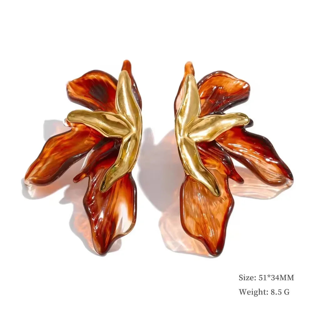 Brinco Flor de Folhas