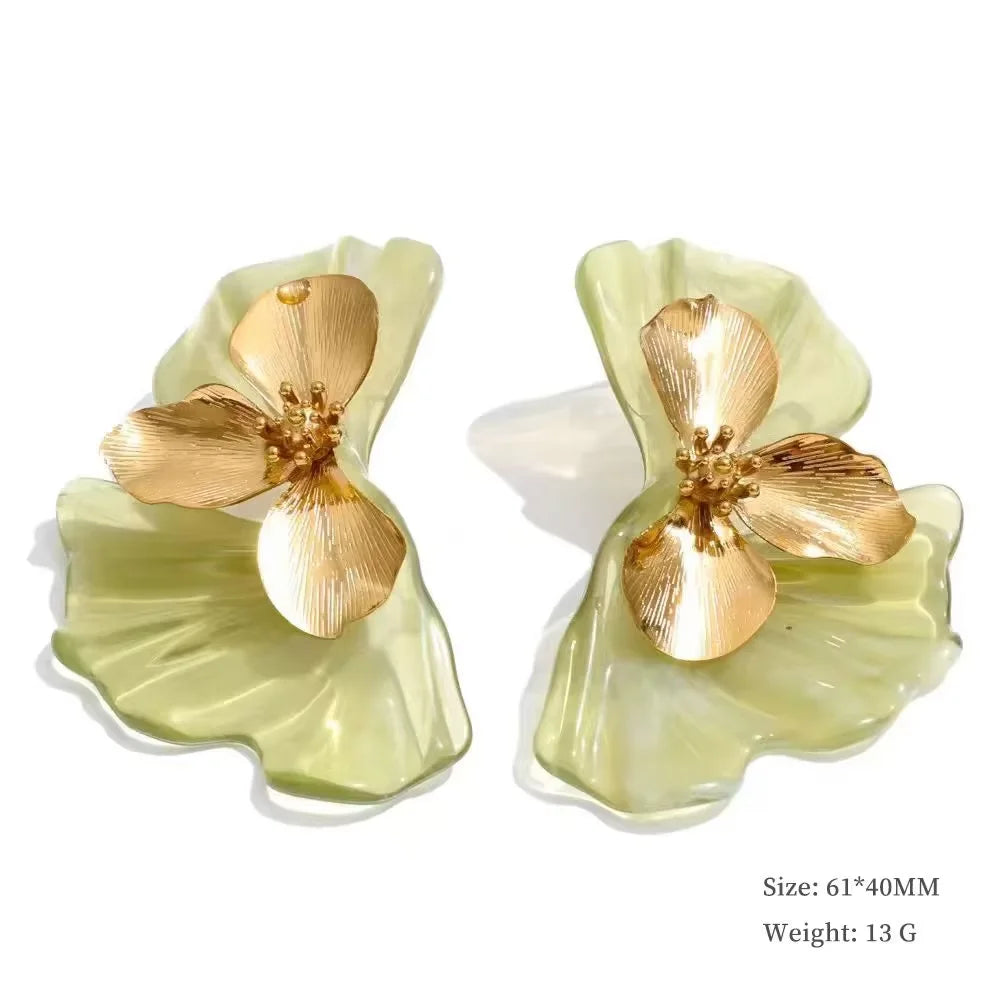 Brinco Flor de Folhas