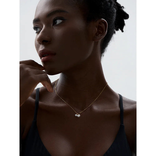 Colar Feminino Gota com Pérola em Aço Inoxidável 13