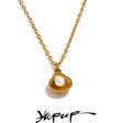 Colar Feminino Gota com Pérola em Aço Inoxidável 5