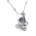 Colar Feminino Gota em Aço Inoxidável 4 Prata