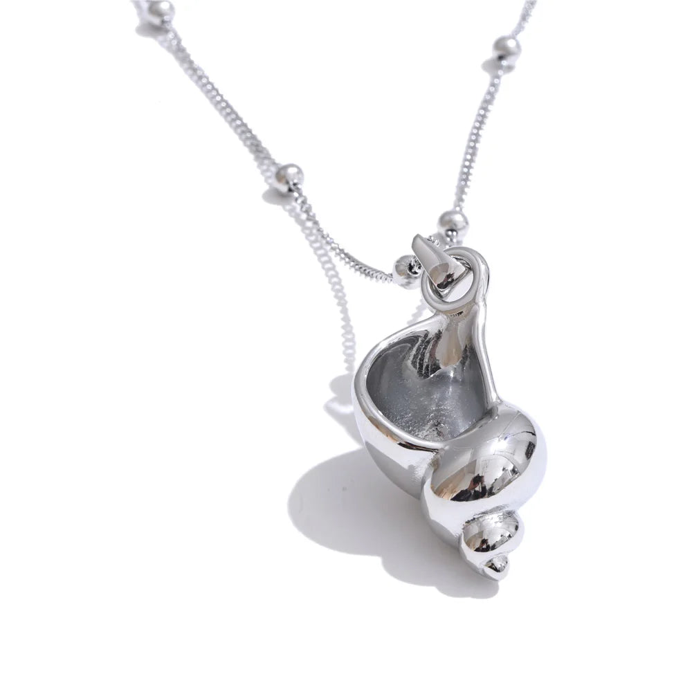 Colar Feminino Gota em Aço Inoxidável 4 Prata