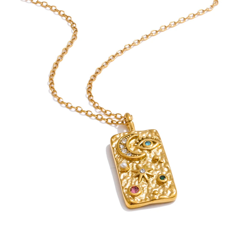 Colar Feminino Estrela com Zircônia em Aço Inoxidável 2