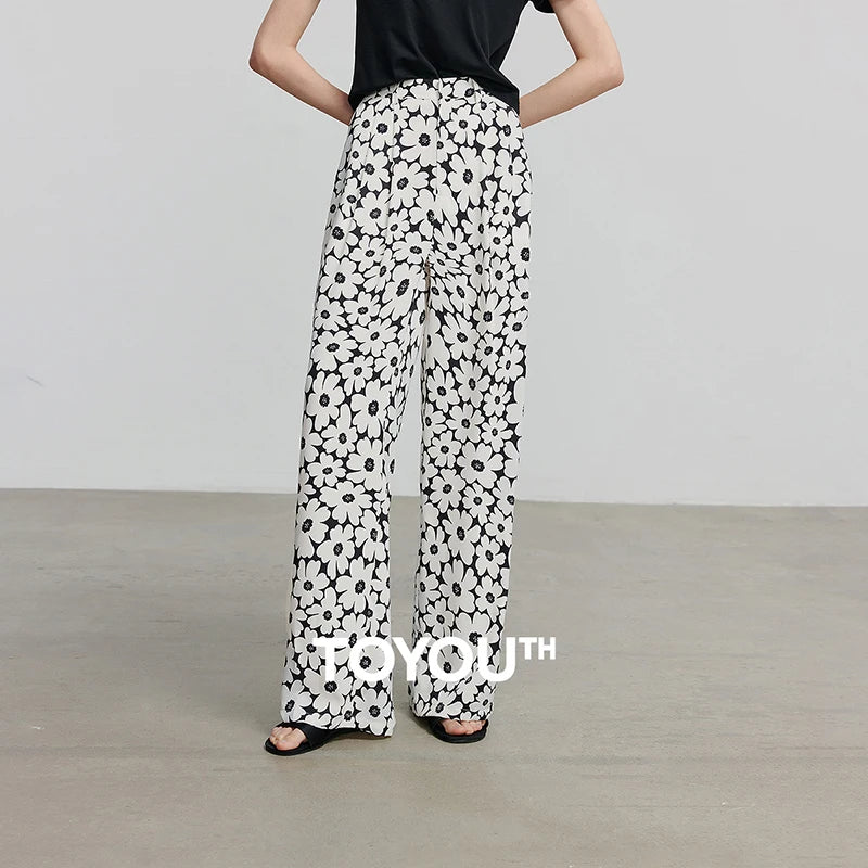 Calça Feminina Wide Leg Reta de Verão