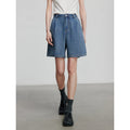Shorts Jeans Feminino Cintura Baixa com Elastano