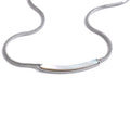 Yhpup Stainless Steel Natural Shell Chain Necklace Gold Silver Color Stain Less Metal Modern Jewellery Waterproof Daily Gift YH3431A Steel