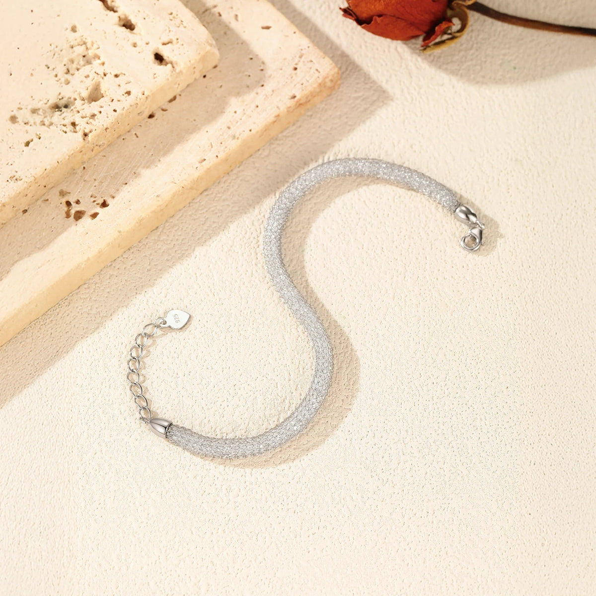 MODIAN 925 Sterling Silver Shinning Reticular Full Zirconia Weave Bracelet Exquisite Party Bracelets For Women Fine Jewelry