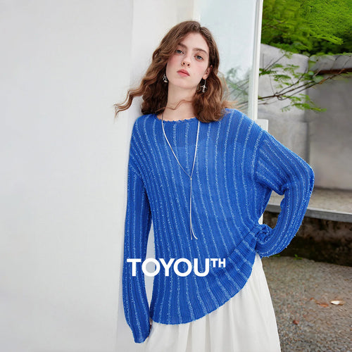 Blusa Feminina de Liocel Vazado com Fio Texturizado