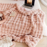 Cobertor de pele sintética de coelho | Delamantina