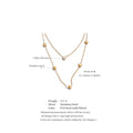 Colar Feminino de Camadas Estrela com Zircônia em Aço Inoxidável