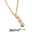 Colar Feminino Gota com Zircônia em Aço Inoxidável 2