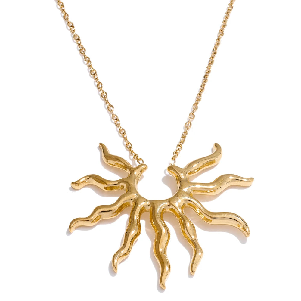 Colar Feminino Gota em Aço Inoxidável 8 Ouro