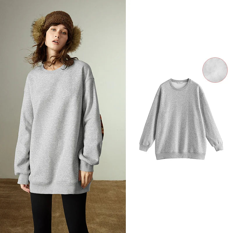 Moletom Feminino Forrado com Aplique Fair Isle