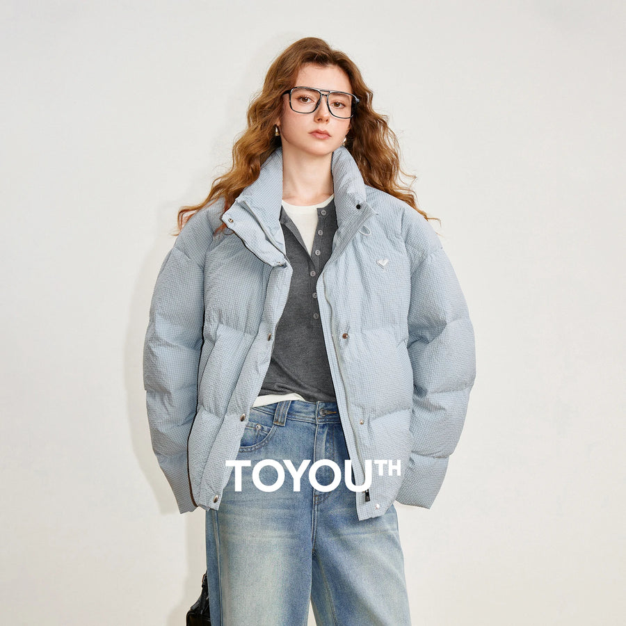 Jaqueta Puffer Feminina 90% Plumas Matelassê Bolha