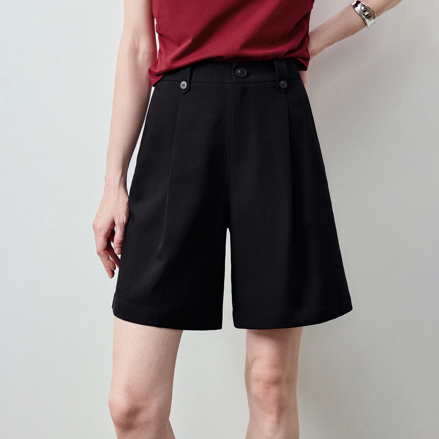 Shorts Alfaiataria Feminino com Cós Elástico