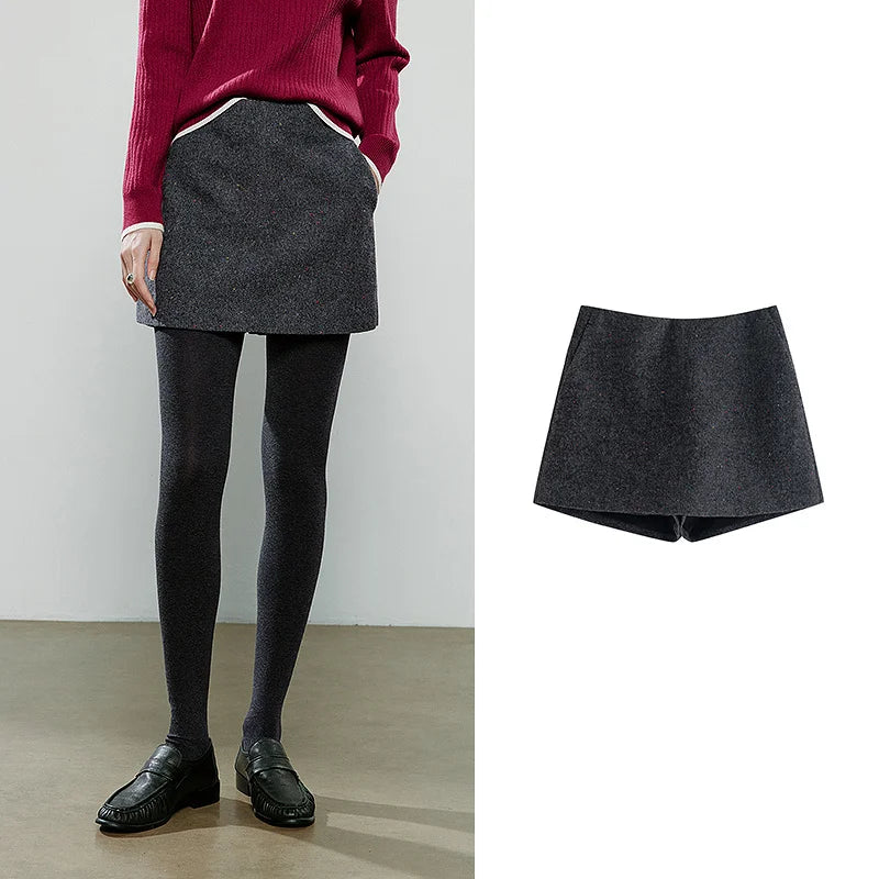 Short Saia Feminino Assimétrica de Inverno