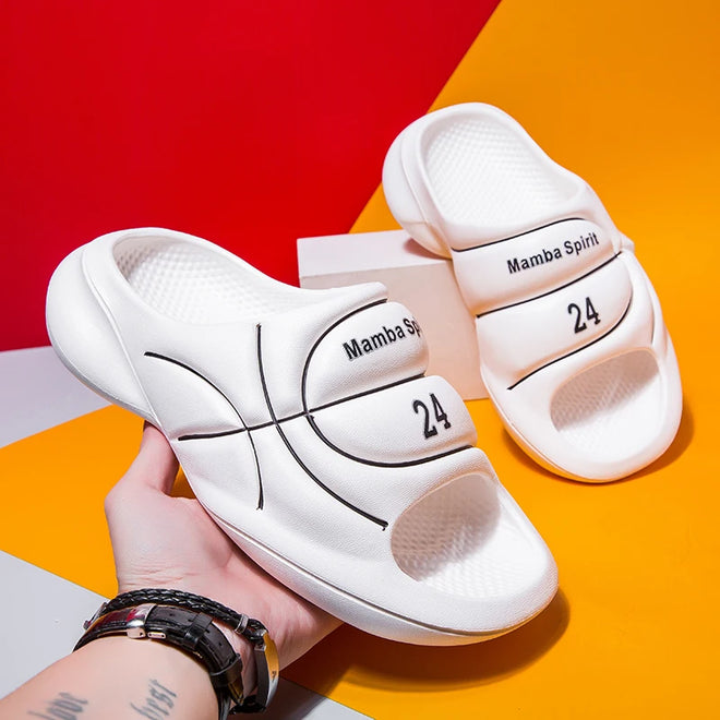 Chinelão Baketball Design NBA Sports WHITE