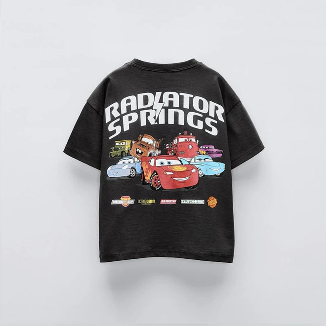 Camisa McQueen Infantil Masculina Tamanhos de 9 meses à 7 anos