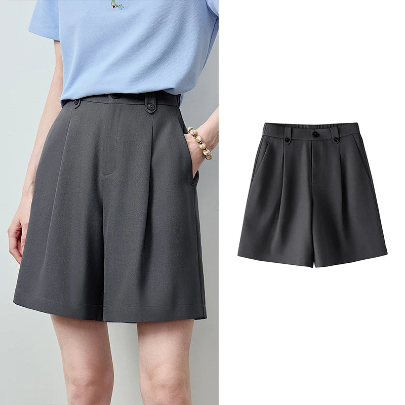 Shorts Alfaiataria Feminino com Cós Elástico
