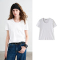 White-U neck