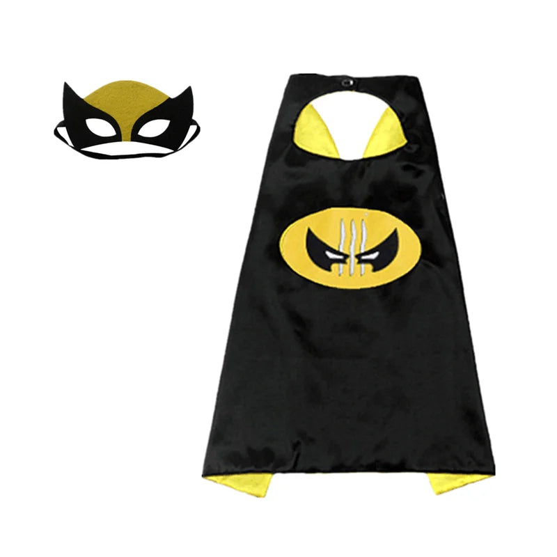 Capa + máscara Infantil Personagens dos Vingadores Wolverine