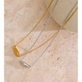 Yhpup Chic Stainless Steel Zircon Fish Pendant Necklace Gold & Platinum PVD Plated Waterproof Exquisite Jewelry Gift for Women
