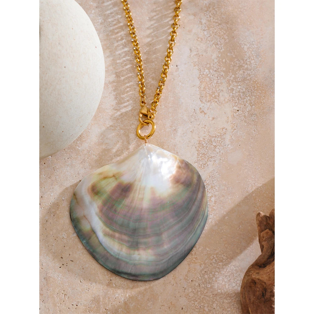 Colar Feminino Gota com Pérola em Aço Inoxidável 4