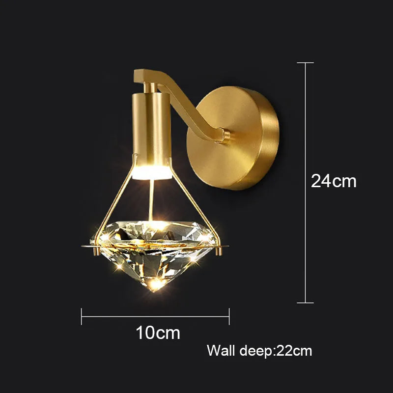 Luminária Crystal De Diamante | Delamantina
