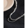 Yhpup Waterproof Stainless Steel Layered Adjustable Overlay Long Chain Necklace 18K Gold Plated Metal Trendy Fashion Jewelry