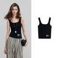 Blusa de Tricô Manga Curta Feminina