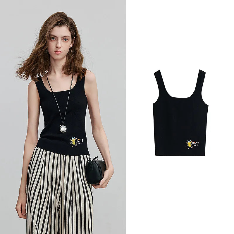 Blusa de Tricô Manga Curta Feminina