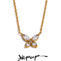 Colar Feminino Gota com Zircônia em Aço Inoxidável 11
