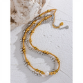 Colar Feminino Gota com Pérola em Aço Inoxidável 10