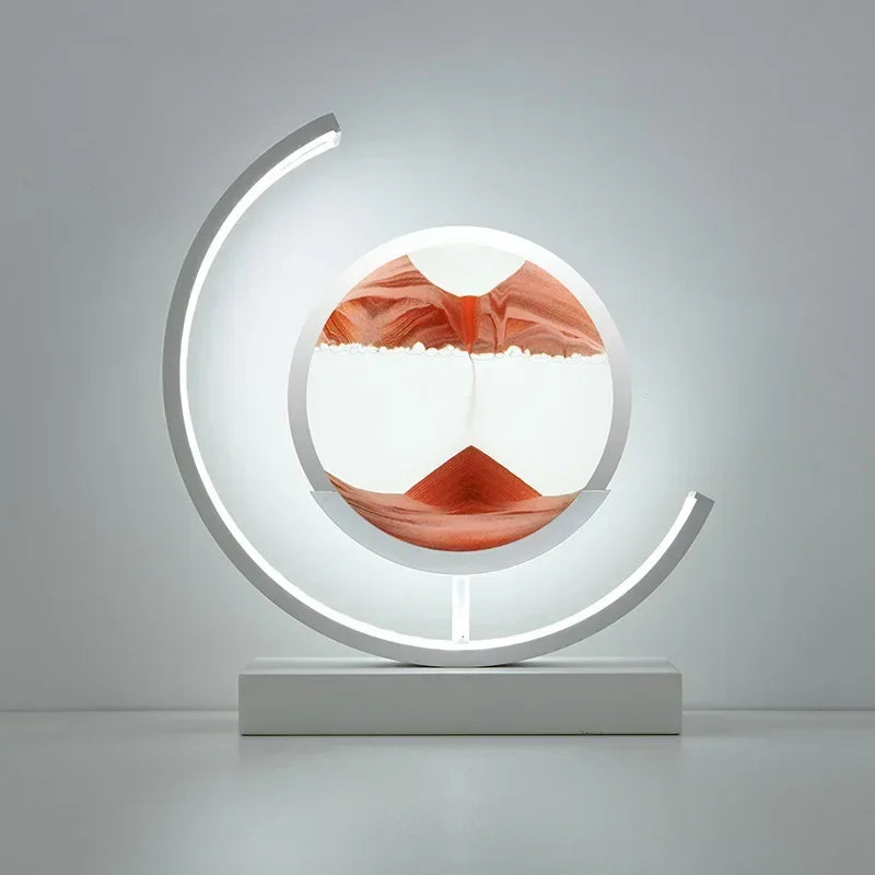 Luminária Home Art Decorativa LED Mountains Branca | Delamantina White Base-Red