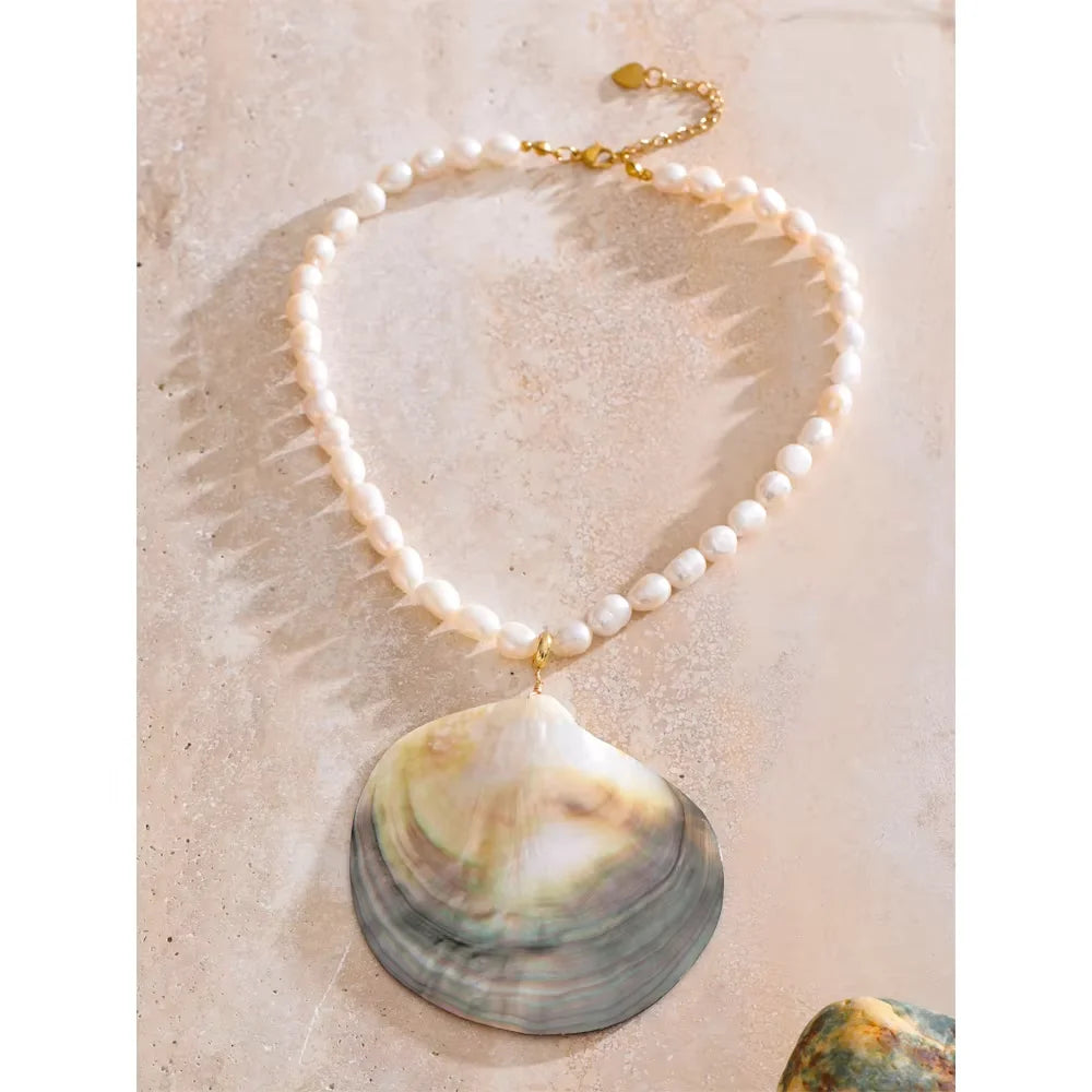 Colar Feminino Gota com Pérola em Aço Inoxidável 4