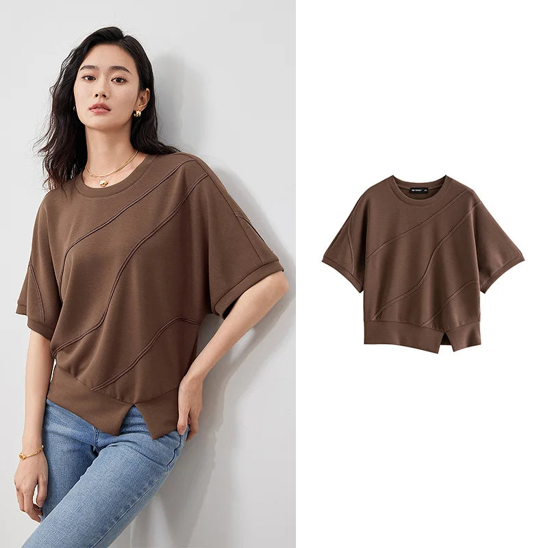 Camiseta Feminina Cropped de Malha Air Layer