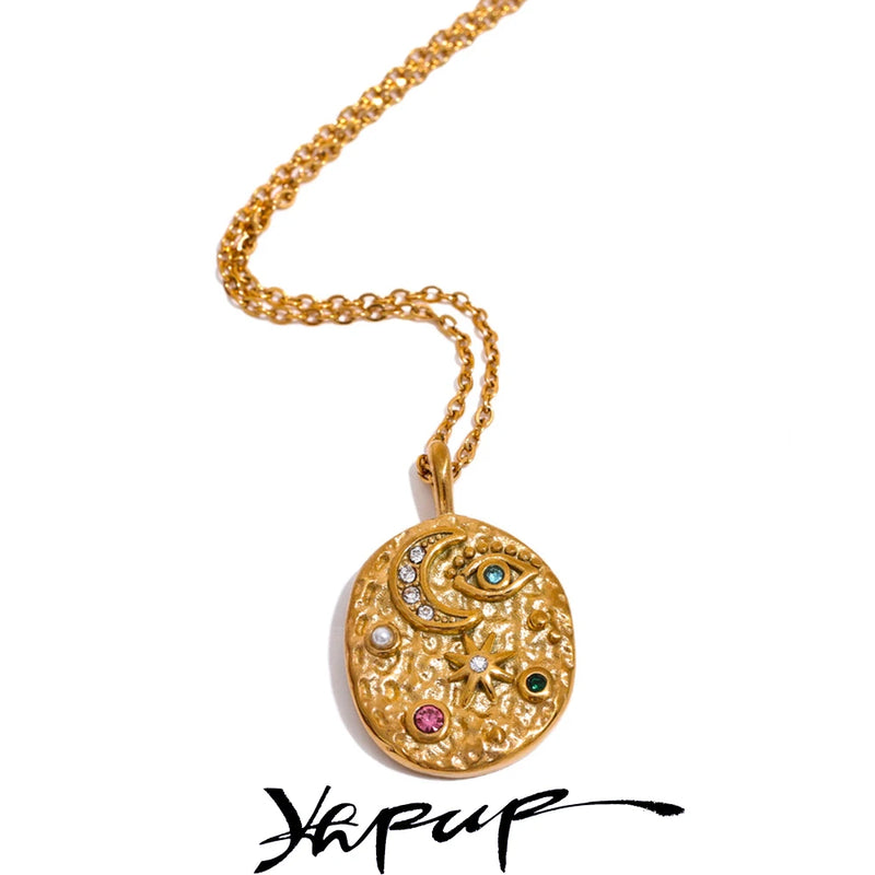 Colar Feminino Estrela com Zircônia em Aço Inoxidável 4