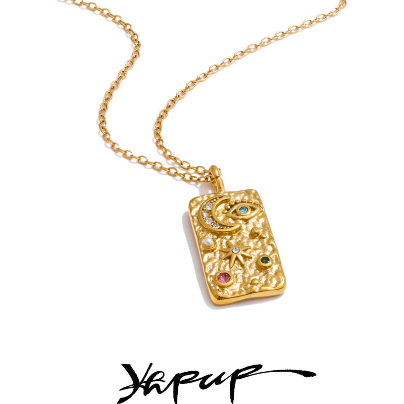 Colar Feminino Estrela com Zircônia em Aço Inoxidável 2