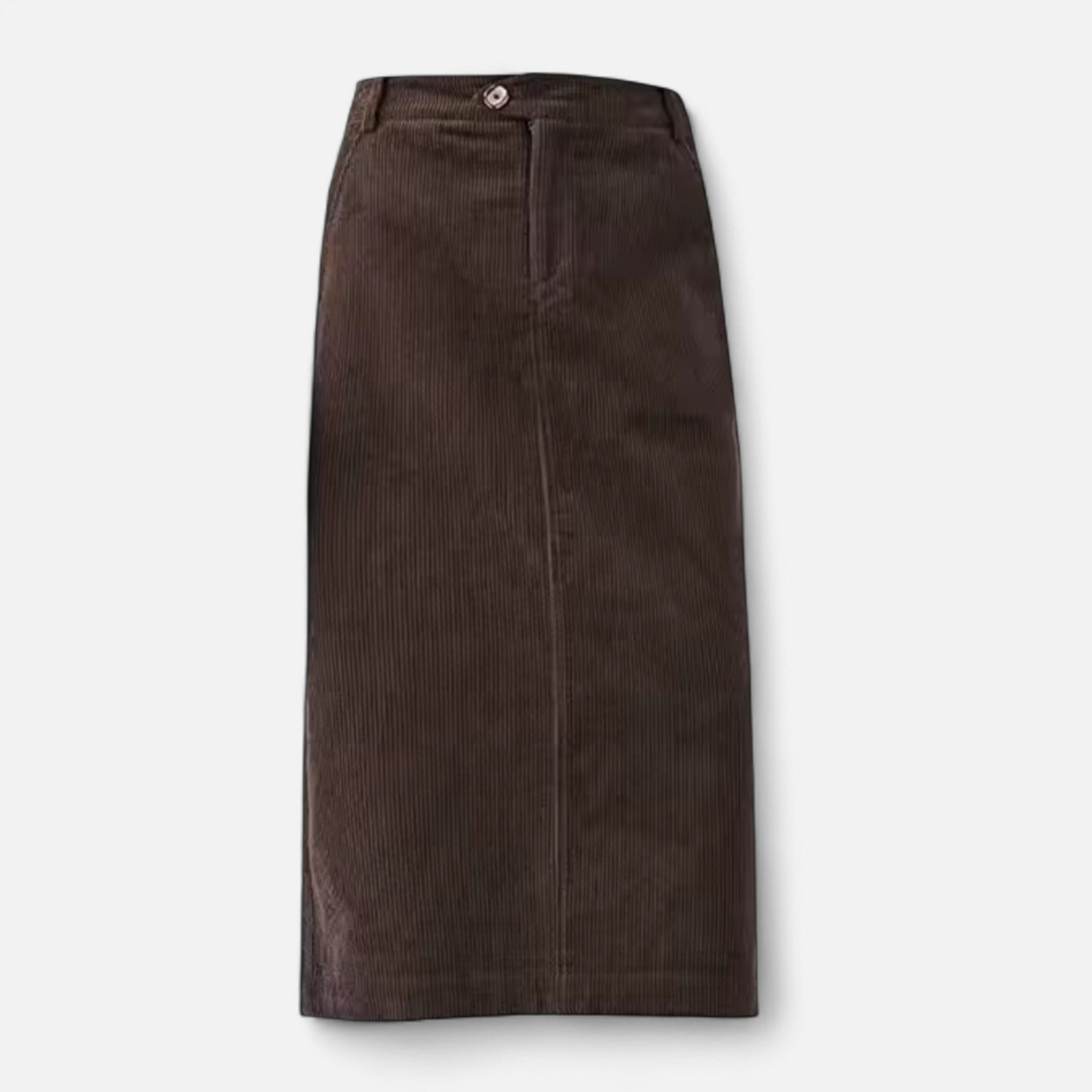 Saia Feminina Elegante de Veludo Cotelê