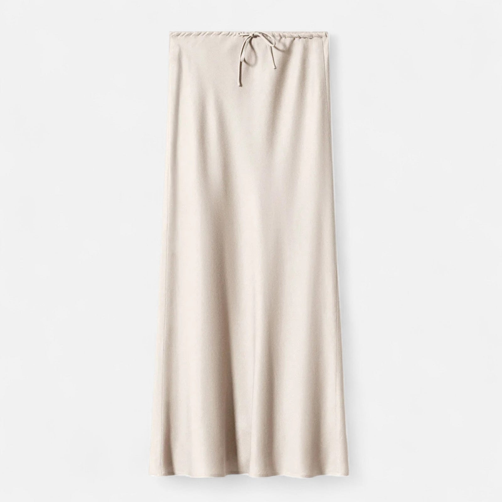Saia de Cetim Elegante de Cintura Alta para Mulheres
