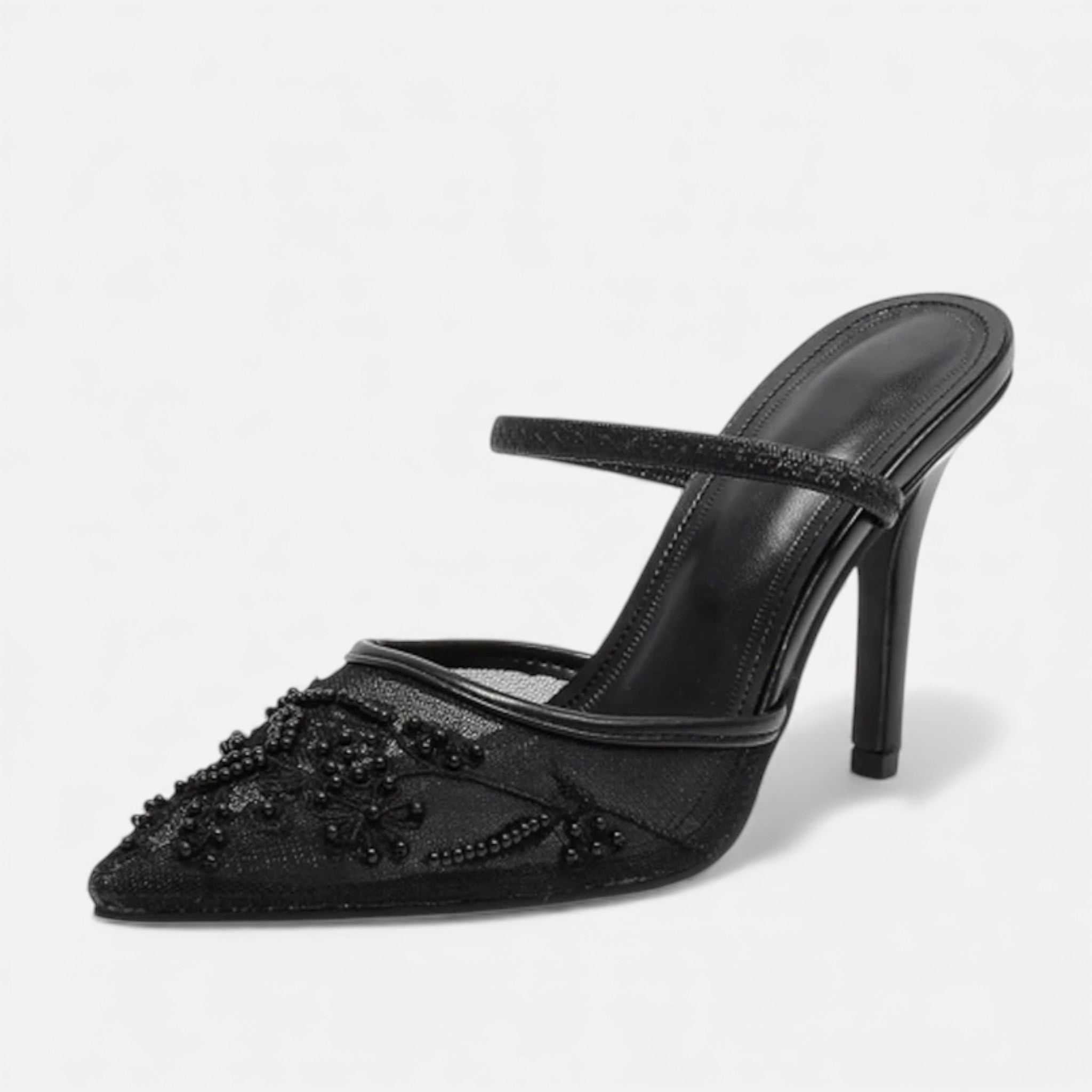 Saltos Designer de Malha Bordada para Mulheres