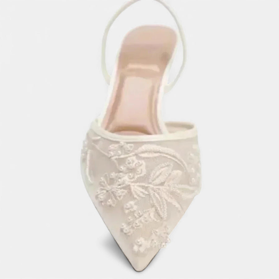 Saltos Designer de Malha Bordada para Mulheres