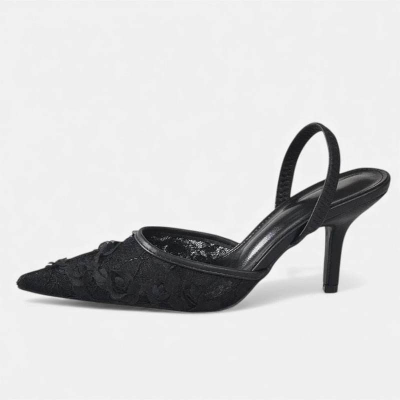 Saltos Designer de Malha Bordada para Mulheres