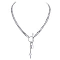 Colar Feminino Gota em Aço 316L 3 Prata
