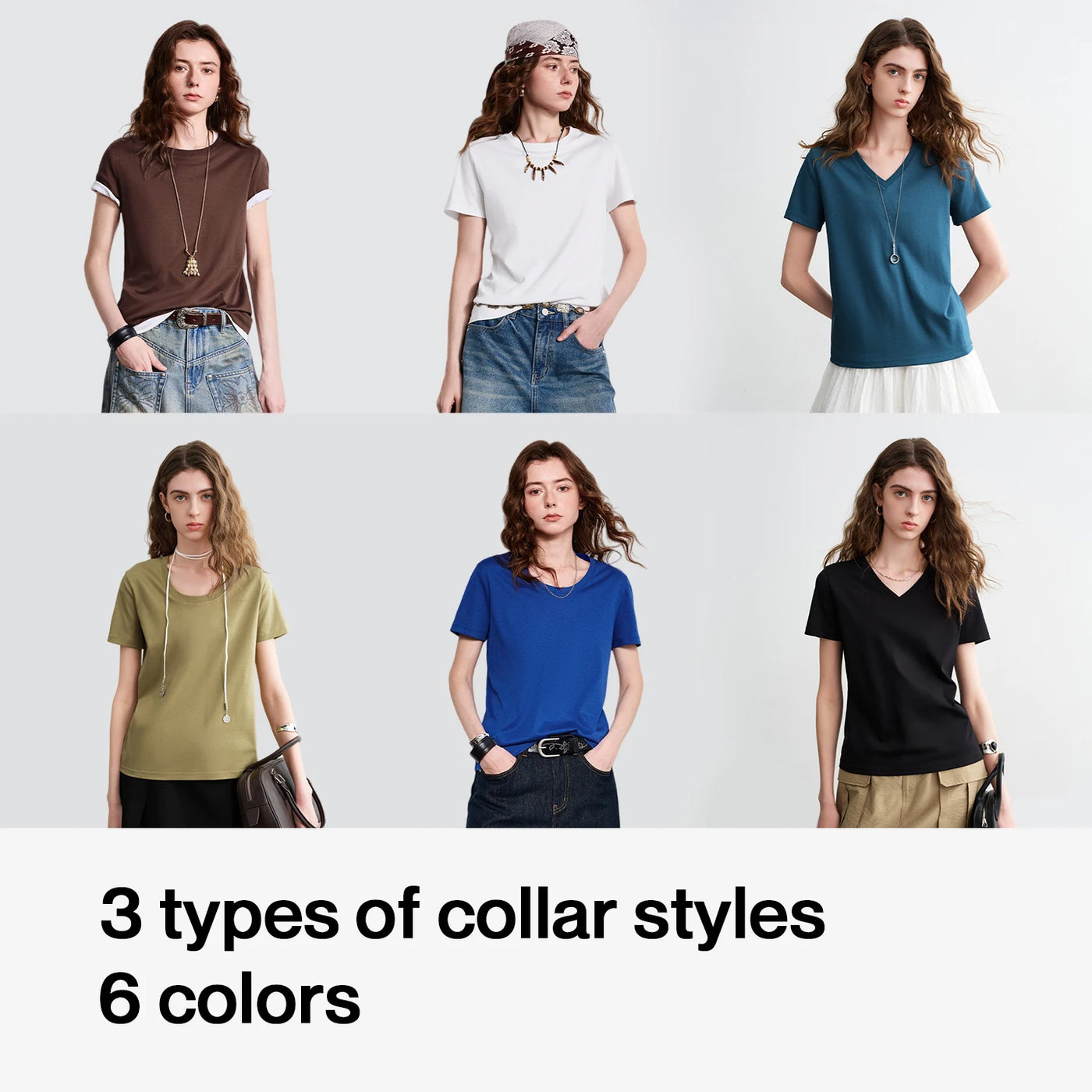 Camiseta Feminina de Algodão com Toque Acetinado