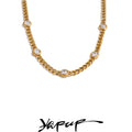 Colar Feminino Gota com Zircônia em Aço 316L