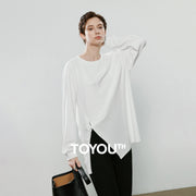 Blusa Feminina Assimétrica de Fleece com Fenda Lateral
